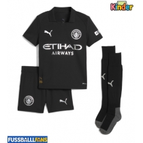 Manchester City Jeremy Doku #11 Auswärts Trikotsatz Kinder 2025-26 Kurzarm (+ Kurze Hosen)